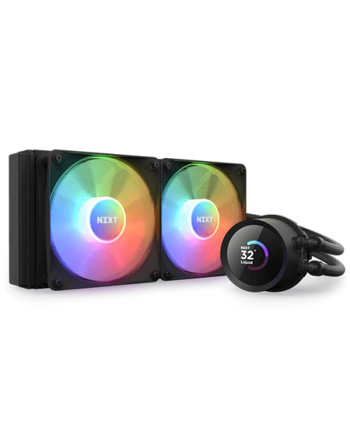 NZXT Kraken 240 (240mm) RGB CPU Liquid Cooler With LCD Display Black